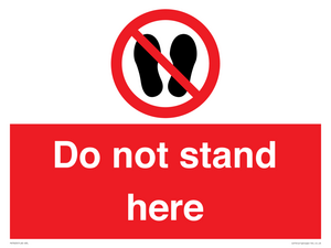 Do not stand here